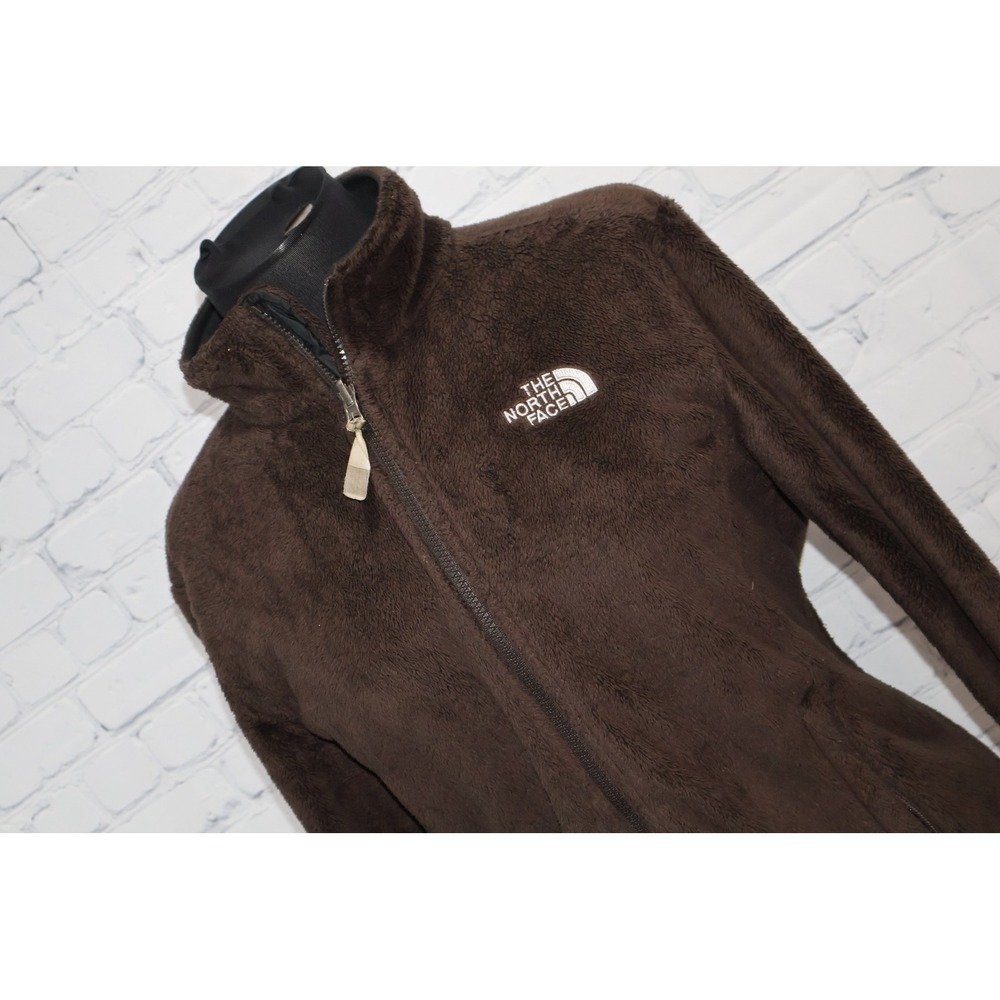 The North Face Fleece Jacket Womens Large Brown Full Zip Osito High Pile Soft
